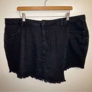 NWT Highway Jeans Black Denim Skort